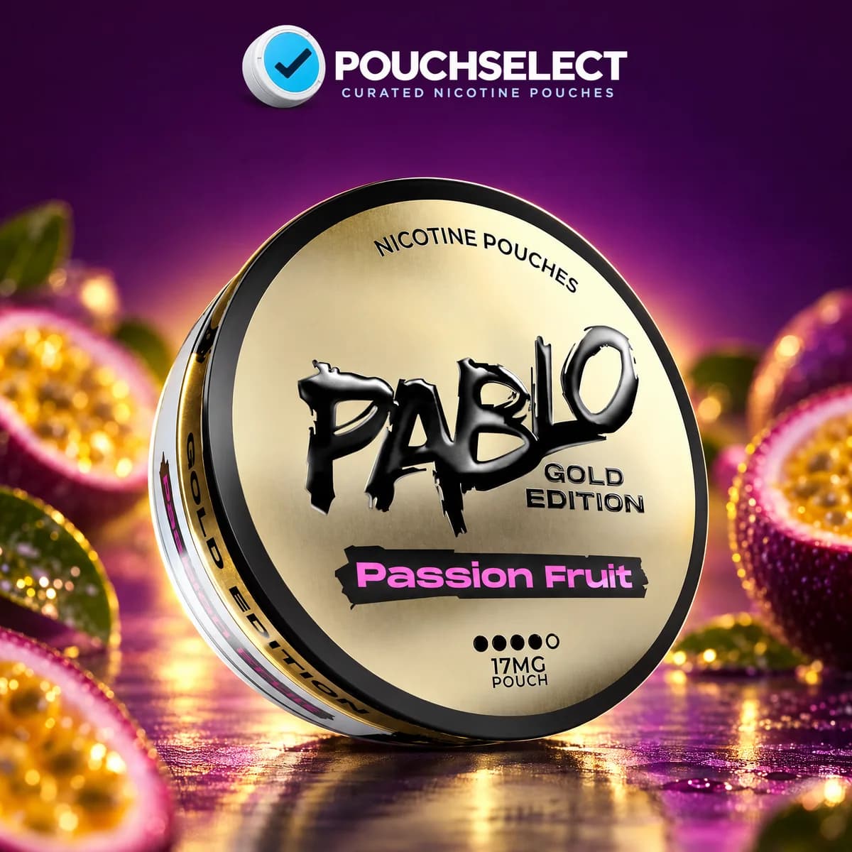 Pablo Passion Fruit Gold Edition can